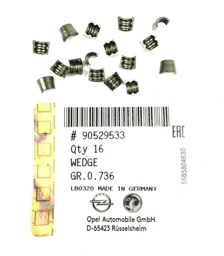 16x originale opel ventilkeile - 16x,
